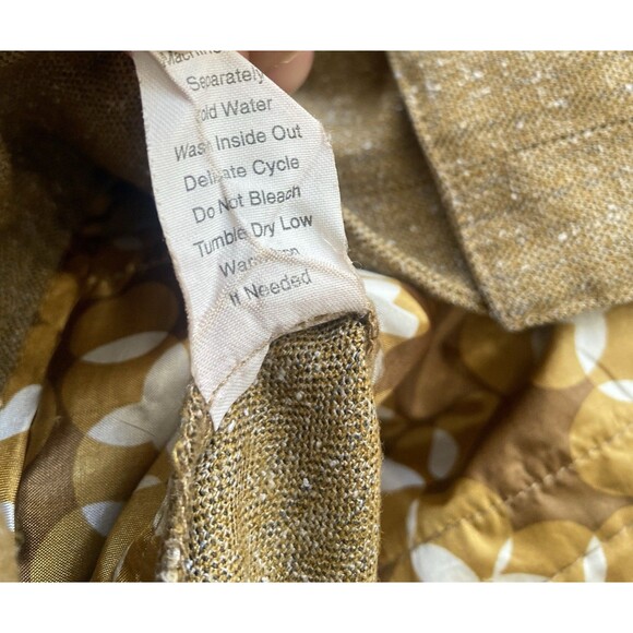 Cabi Women’s 8 Brown Textured Tweed Wide Leg Pants Button Waist Modern Career - Picture 11 of 16